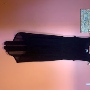 High low black dress